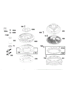 Flywheels, Guards parts for Briggs & Stratton Engine 261777-0010-02 from AppliancePartsPros.com