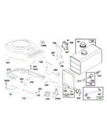 Fuel Tank,Blower Hsg,Guards parts for Briggs & Stratton Engine 261777-0010-02 from AppliancePartsPros.com