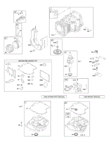 Camshaft, Crankshaft, Cylinder, Engine Sump, Gasket Set - Engine, Piston, Rings, Connecting Rod parts for Briggs & Stratton Engine 280J07-0115-E2 from AppliancePartsPros.com