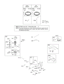 Alternator, Controls, Electric Starter, Governor Spring, Ignition parts for Briggs & Stratton Engine 280J77-0394-E1 from AppliancePartsPros.com