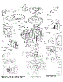 Cyl,Sump,Piston,Oil Fill parts for Briggs & Stratton Engine 281707-0432-01 from AppliancePartsPros.com
