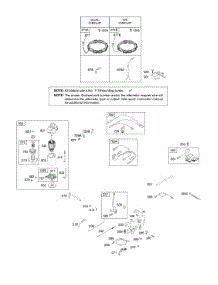 Alternator, Controls, Electric Starter, Governor Spring, Ignition parts for Briggs & Stratton Engine 281H07-0384-B1 from AppliancePartsPros.com