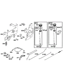 Controls, Oil Fill parts for Briggs & Stratton Engine 282707-0119-01 from AppliancePartsPros.com