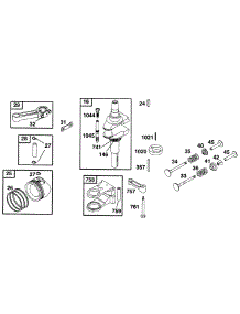 Piston Grp, Crankshaft parts for Briggs & Stratton Engine 282707-0119-01 from AppliancePartsPros.com