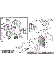 Cylinder, Head parts for Briggs & Stratton Engine 282707-0122-01 from AppliancePartsPros.com