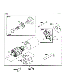 Electric Starter parts for Briggs & Stratton Engine 282707-0126-99 from AppliancePartsPros.com