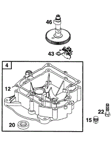 Sump Base, Cam parts for Briggs & Stratton Engine 282707-0619-99 from AppliancePartsPros.com