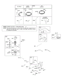 Alternator, Controls, Electric Starter, Governor Spring, Ignition parts for Briggs & Stratton Engine 282H07-0120-E1 from AppliancePartsPros.com