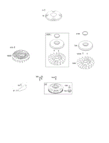 Flywheel parts for Briggs & Stratton Engine 282H07-0123-E1 from AppliancePartsPros.com