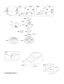 Blower Housing, Screens parts for Briggs & Stratton Engine 283707-0118-01 from AppliancePartsPros.com