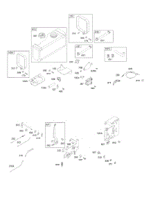 Controls, Fuel Tank, Springs parts for Briggs & Stratton Engine 283707-0119-01 from AppliancePartsPros.com