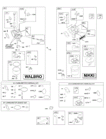 Carburetor, Fuel Supply, Kit-Carburetor Overhaul parts for Briggs & Stratton Engine 283H07-0400-E1 from AppliancePartsPros.com