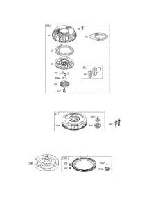 Flywheel, Rewind parts for Briggs & Stratton Engine 284707-0604-A1 from AppliancePartsPros.com