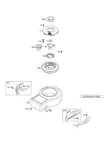 Blower Housing, Rotating Screen parts for Briggs & Stratton Engine 284707-1036-E1 from AppliancePartsPros.com