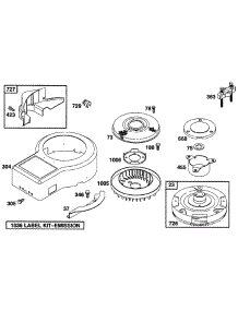 Blower Hsg,Flywheels,Screens parts for Briggs & Stratton Engine 285707-0114-01 from AppliancePartsPros.com