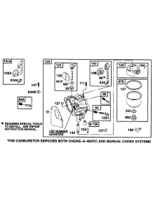 Carburetor Assy parts for Briggs & Stratton Engine 285707-0670-99 from AppliancePartsPros.com