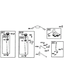 Oil Fill, Controls, Elect parts for Briggs & Stratton Engine 285707-0670-99 from AppliancePartsPros.com
