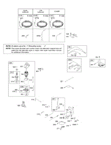 Alternator, Controls, Electric Starter, Governor Spring, Ignition parts for Briggs & Stratton Engine 285H77-0116-E1 from AppliancePartsPros.com