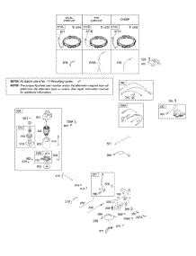 Alternator, Controls, Electric Starter, Governor Spring, Ignition parts for Briggs & Stratton Engine 286H77-0165-E1 from AppliancePartsPros.com