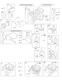 Cylinder, Piston / Ring, Crankshaft, Sump, Kits parts for Briggs & Stratton Engine 287707-0101-01 from AppliancePartsPros.com