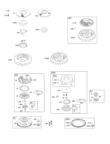 Rewind Starter / Fan, Flywheel parts for Briggs & Stratton Engine 287707-1235-E1 from AppliancePartsPros.com