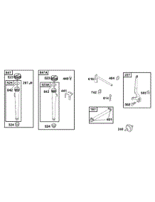 Oil Fill, Controls parts for Briggs & Stratton Engine 288707-0670-A1 from AppliancePartsPros.com