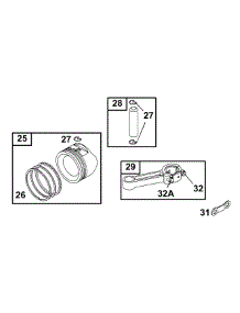 Piston Group parts for Briggs & Stratton Engine 288707-1105-E1 from AppliancePartsPros.com