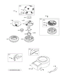 Blower Housings, Rotating Screen, Shroud parts for Briggs & Stratton Engine 289707-0654-A1 from AppliancePartsPros.com