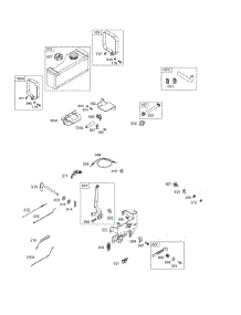 Controls, Springs, Fuel, Links parts for Briggs & Stratton Engine 289707-1119-E1 from AppliancePartsPros.com
