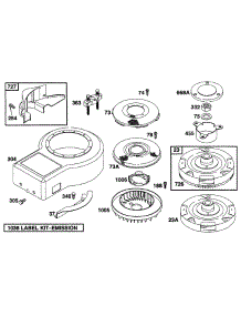 Blower Hsg,Flywheels,Screens parts for Briggs & Stratton Engine 28A707-0122-02 from AppliancePartsPros.com