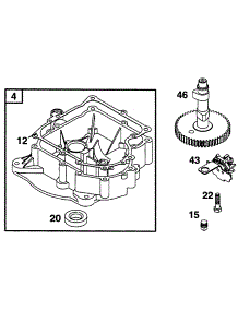 Sump Base, Cam parts for Briggs & Stratton Engine 28A707-0122-02 from AppliancePartsPros.com