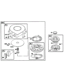 Rewind Assy parts for Briggs & Stratton Engine 28A707-0138-99 from AppliancePartsPros.com