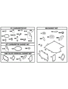 Gasket Sets parts for Briggs & Stratton Engine 28A707-0526-99 from AppliancePartsPros.com