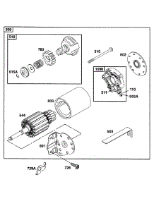 Electric Starter parts for Briggs & Stratton Engine 28A707-0616-99 from AppliancePartsPros.com
