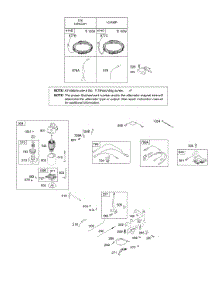 Alternator, Controls, Electric Starter, Governor Spring, Ignition parts for Briggs & Stratton Engine 28AH76-0113-E1 from AppliancePartsPros.com