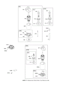 Electric Starters parts for Briggs & Stratton Engine 28B707-0111-01 from AppliancePartsPros.com