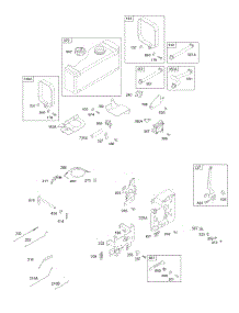 Fuel Tank, Hoses, Pump, Controls parts for Briggs & Stratton Engine 28B707-0116-01 from AppliancePartsPros.com