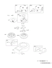 Blower Housing, Shrouds, Label Kits parts for Briggs & Stratton Engine 28B707-0136-01 from AppliancePartsPros.com