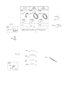 Alternator, Wires, Regulator parts for Briggs & Stratton Engine 28B707-1151-E1 from AppliancePartsPros.com