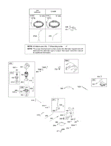 Alternator, Controls, Electric Starter, Governor Spring, Ignition parts for Briggs & Stratton Engine 28BH76-0114-E1 from AppliancePartsPros.com