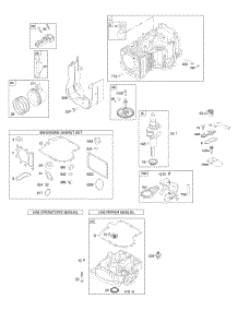Camshaft, Crankshaft, Cylinder, Engine Sump, Gasket Set - Engine, Piston, Rings, Connecting Rod parts for Briggs & Stratton Engine 28BH77-0115-E1 from AppliancePartsPros.com