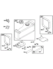 Fuel Tank Grp parts for Briggs & Stratton Engine 28C707-0117-01 from AppliancePartsPros.com