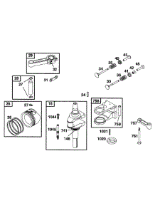 Piston Grp, Crankshaft parts for Briggs & Stratton Engine 28C707-0117-01 from AppliancePartsPros.com