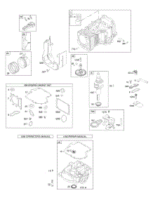 Camshaft, Crankshaft, Cylinder, Engine Sump, Gasket Set - Engine, Pistons, Rings, Connecting Rod parts for Briggs & Stratton Engine 28CH77-0110-E1 from AppliancePartsPros.com