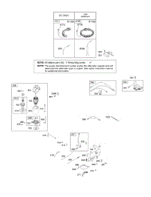Alternator, Controls, Electric Starter, Governor Spring, Ignition parts for Briggs & Stratton Engine 28CH77-0111-E1 from AppliancePartsPros.com