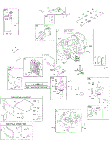 Cylinder, Head, Oil, Piston, Sump, Crankshaft, Gasket parts for Briggs & Stratton Engine 28M707-0129-01 from AppliancePartsPros.com