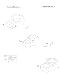 Blower Housings, Label And Emissions Labels parts for Briggs & Stratton Engine 28N707-0160-01 from AppliancePartsPros.com