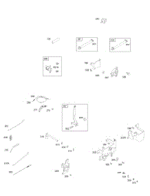 Controls, Links, Springs, Fuel Pump, Fuel Hoses parts for Briggs & Stratton Engine 28N707-1117-E2 from AppliancePartsPros.com