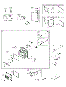Oil, Valve Gaskets, Valves, Head, Intake, Rocker Cover parts for Briggs & Stratton Engine 28P777-0626-A1 from AppliancePartsPros.com