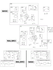 Carburetor, Gaskets Set, Fuel Line parts for Briggs & Stratton Engine 28R707-0648-A1 from AppliancePartsPros.com